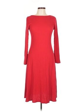 ModCloth Red Long Sleeve Light Aline Dress Women’s Size L